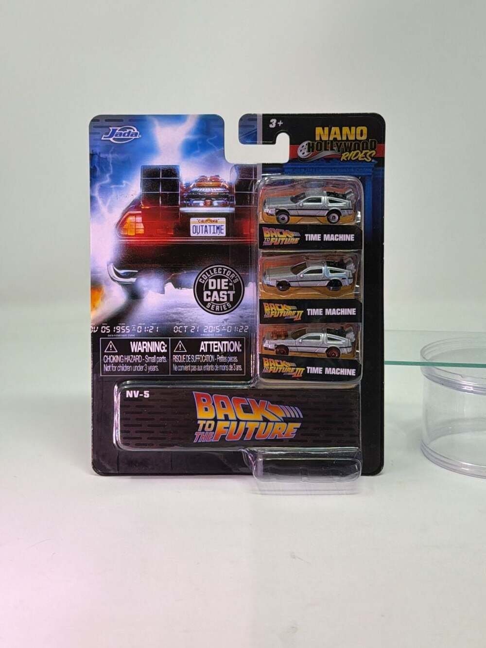 Jada Nano Hollywood Rides Back To The Future Time Machine 3-Pack Die-Cast